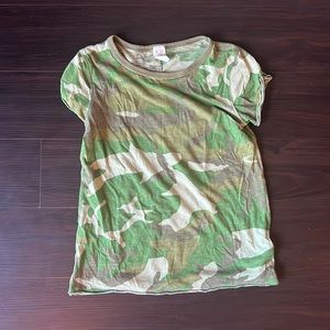 Free People camo tshirt